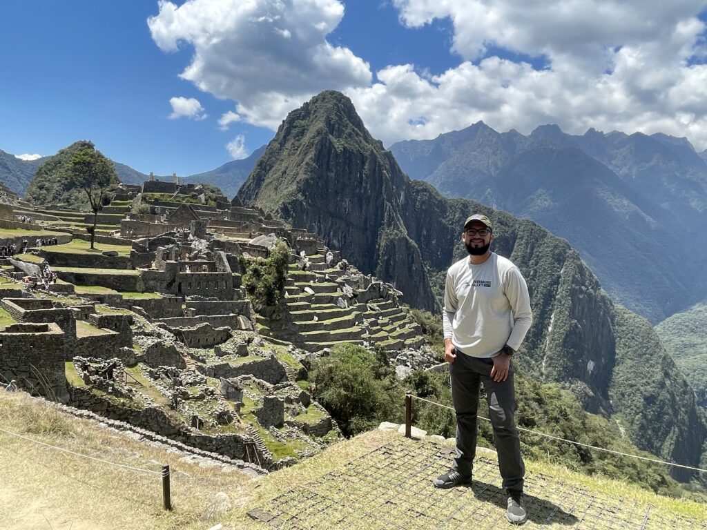 Abel visits Machu Picchu in Oct. 2022. 